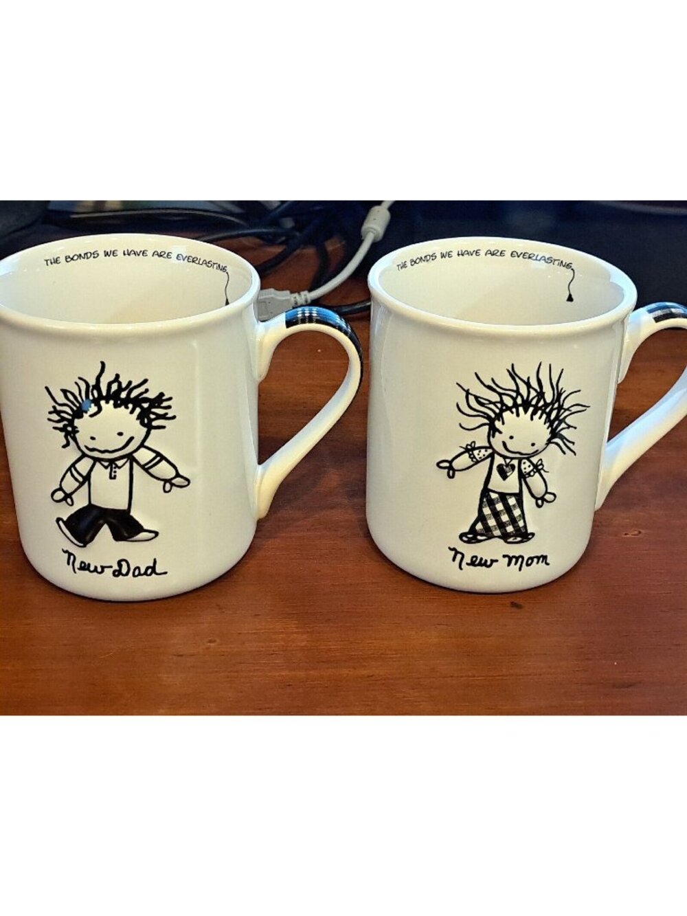 Set of 2- New Dad & New Mom Children of the Inner Light Mug Set Marci Art 3D